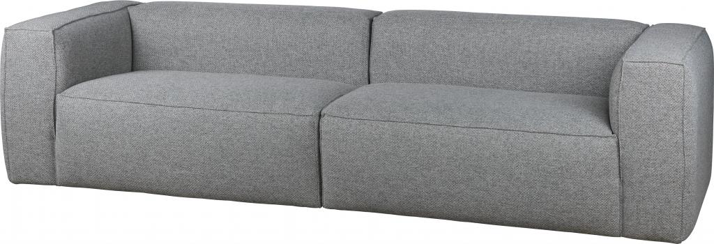 woood bank bean 4-zits polyester grijs melange - designwonen